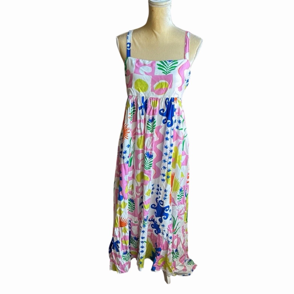 Paper Heart x Anthropologie Also Known As Petal & Pup Greer print maxi dress. XS - Picture 2 of 7